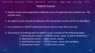 Introduction to PL/SQL | PPTX
