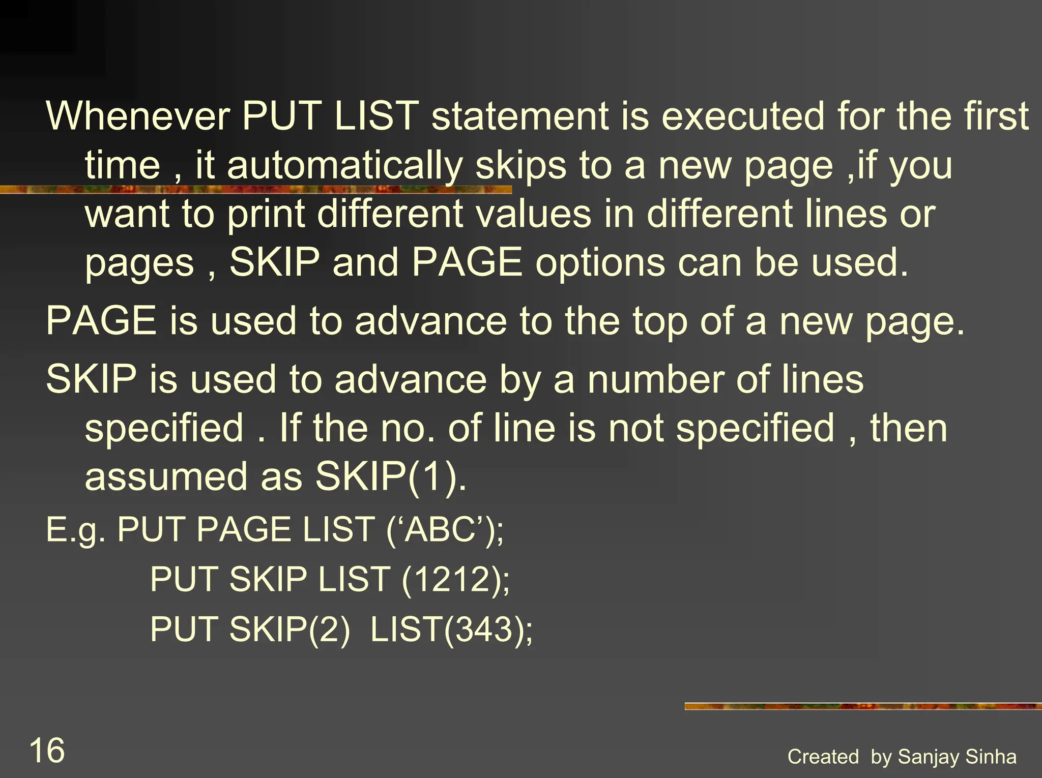 Introduction to IBM PL/1 Programming Language | PPT