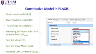 PLAXIS 2D FOR BEGINNER BY MOHD FAIRUS BIN YUSOF | PPTX