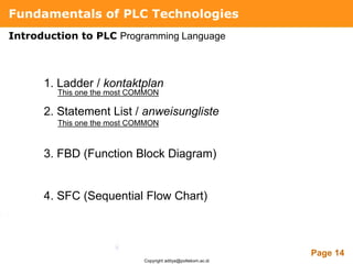 Plc Statement List Example.pdf Introduction to plc | PDF