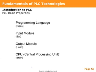 Introduction to plc | PDF