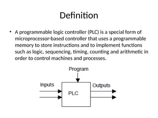 “Introduction to Programmable Logic Controllers” – Basics, architecture ...