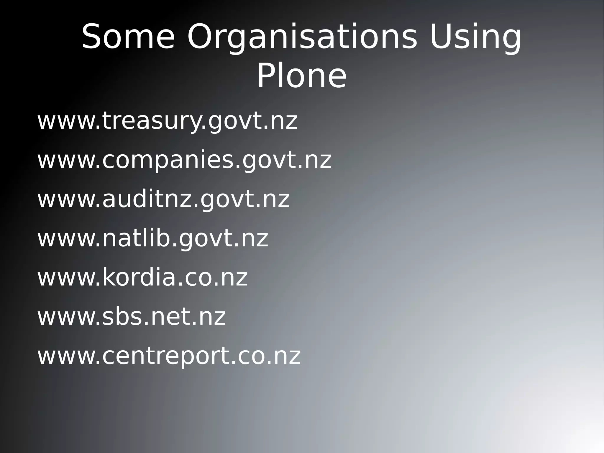 Pluggable authentication  — easy integration with LDAP, Active Directory, SQL databases, Salesforce and Gmail.  