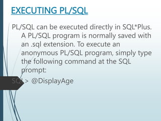 Introduction to PLSQL.PPT