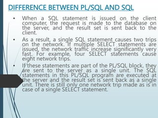 Introduction to PLSQL.PPT | Databases | Computer Software and Applications