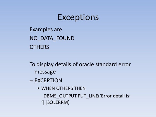 Introduction to pl sql online training classes part 3