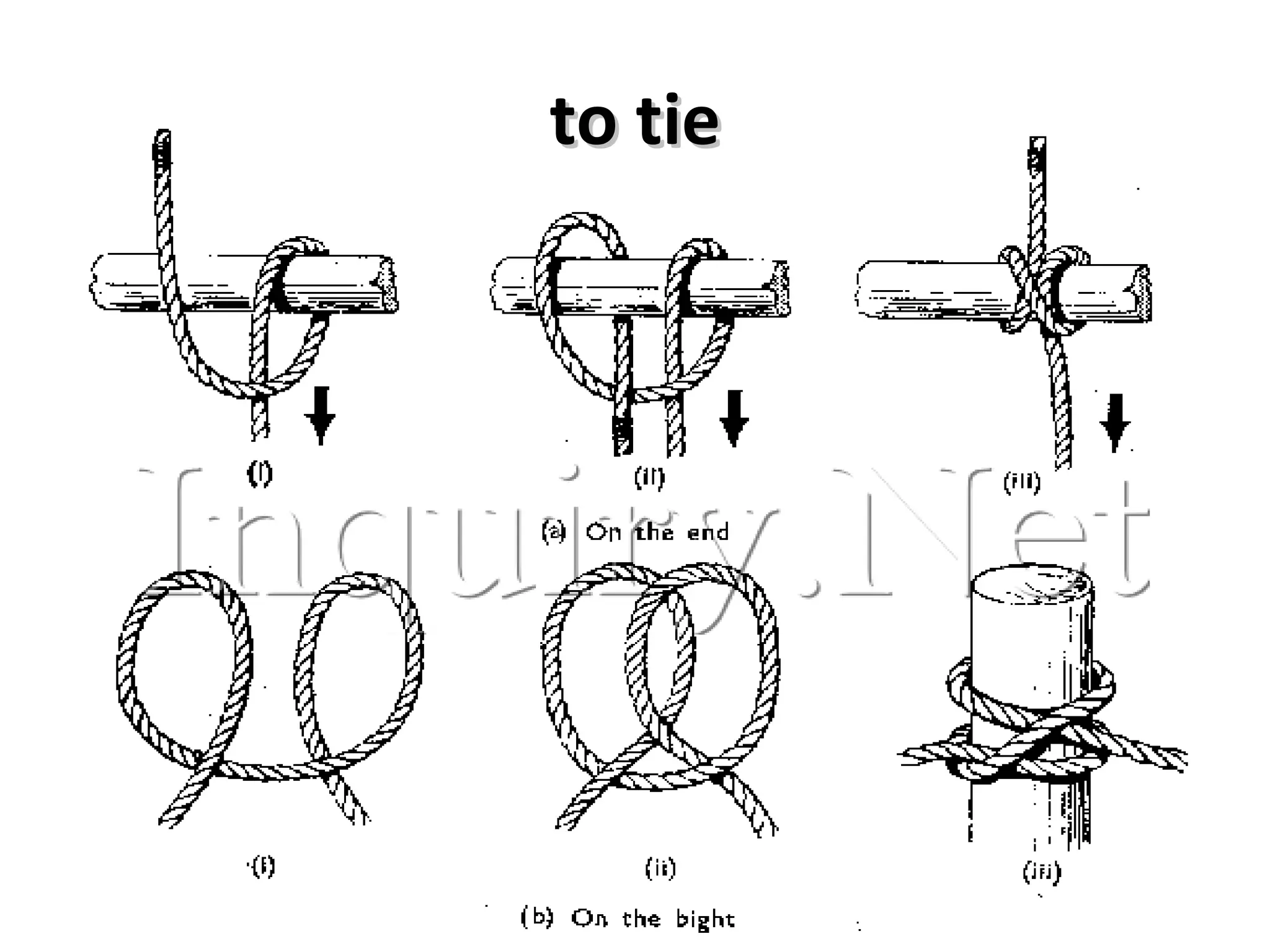 to tie 