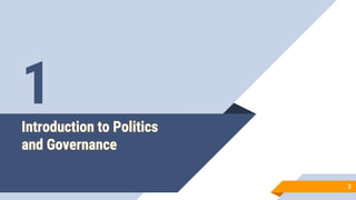 Introduction to politics and governance | PPTX