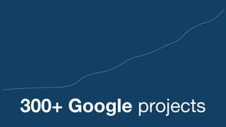 300+ Google projects
 