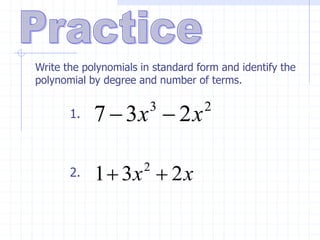 Introduction to Polynomials (2).ppt FREE | PPT