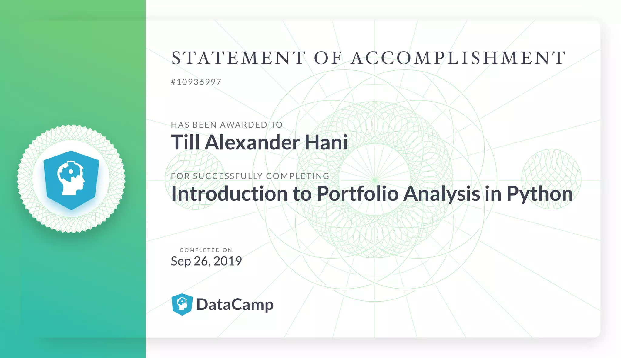 Introduction to Portfolio Analysis in Python | PPT