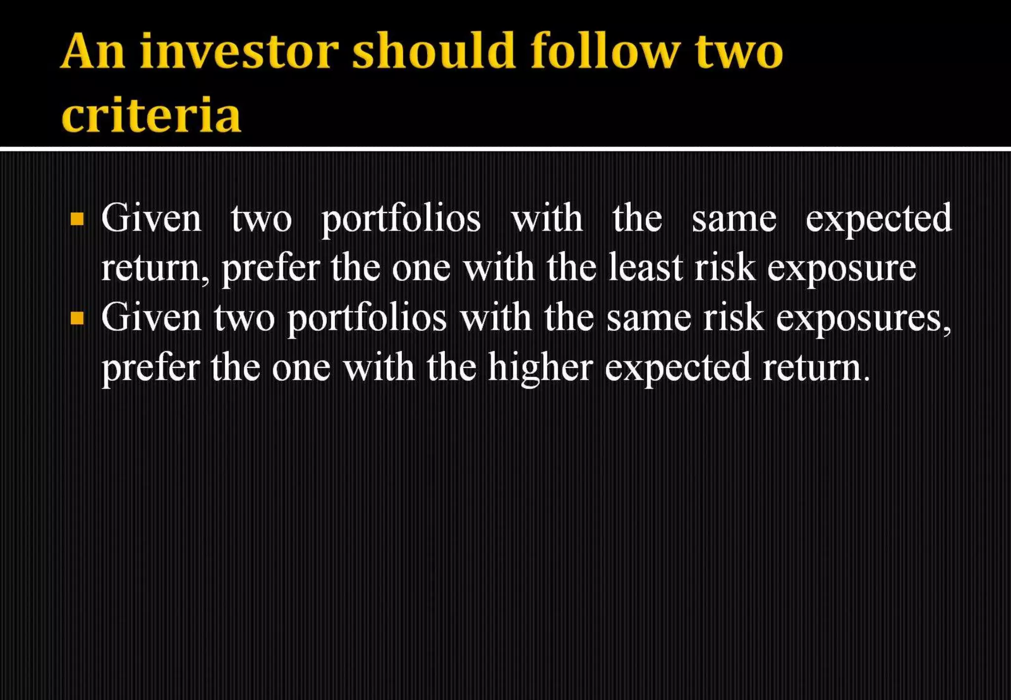 Introduction to portfolio management