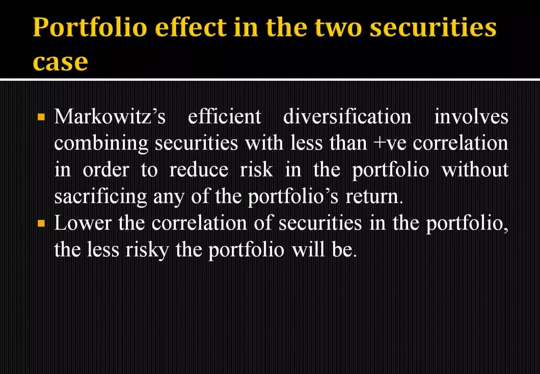 Introduction to portfolio management