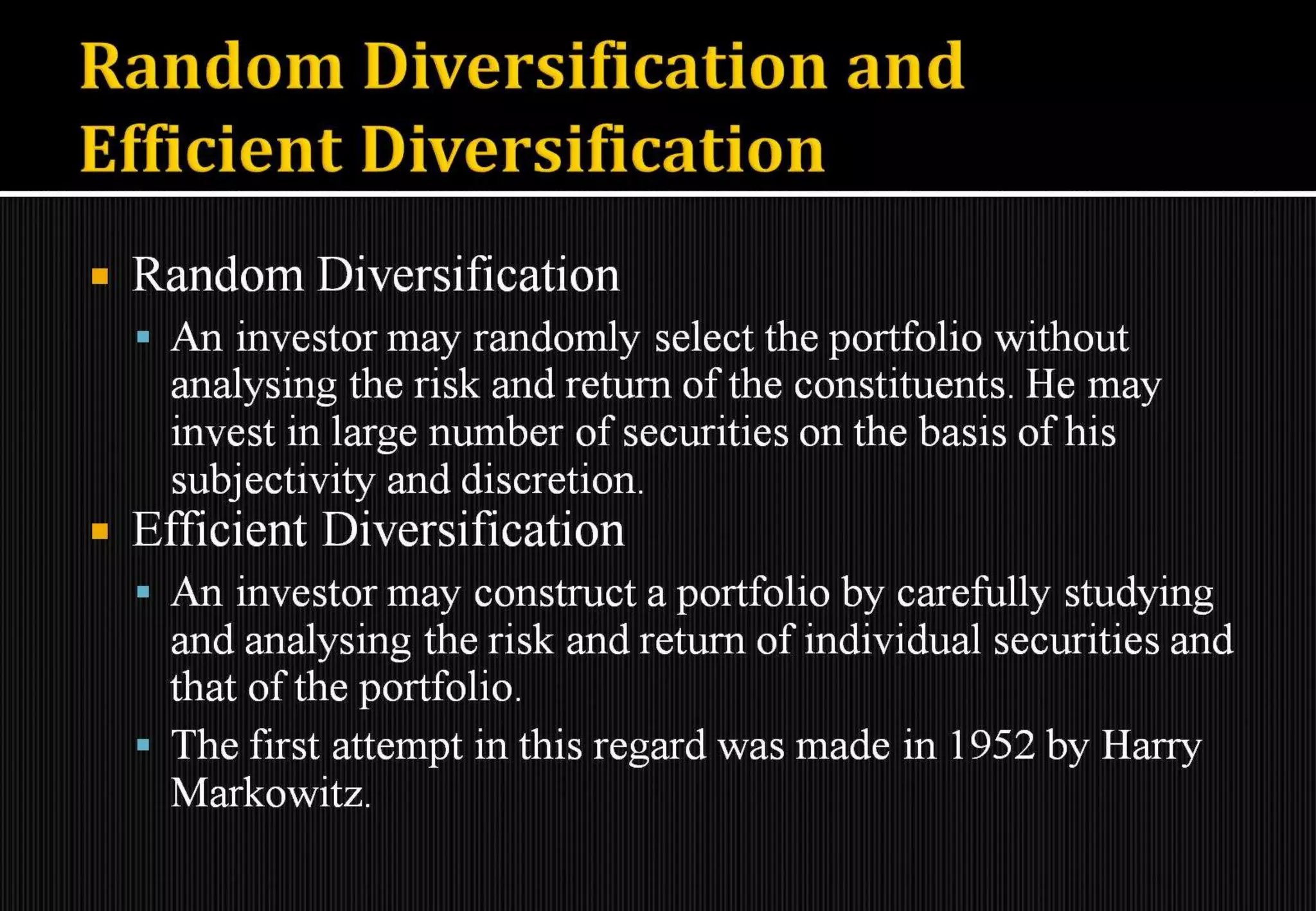 Introduction to portfolio management