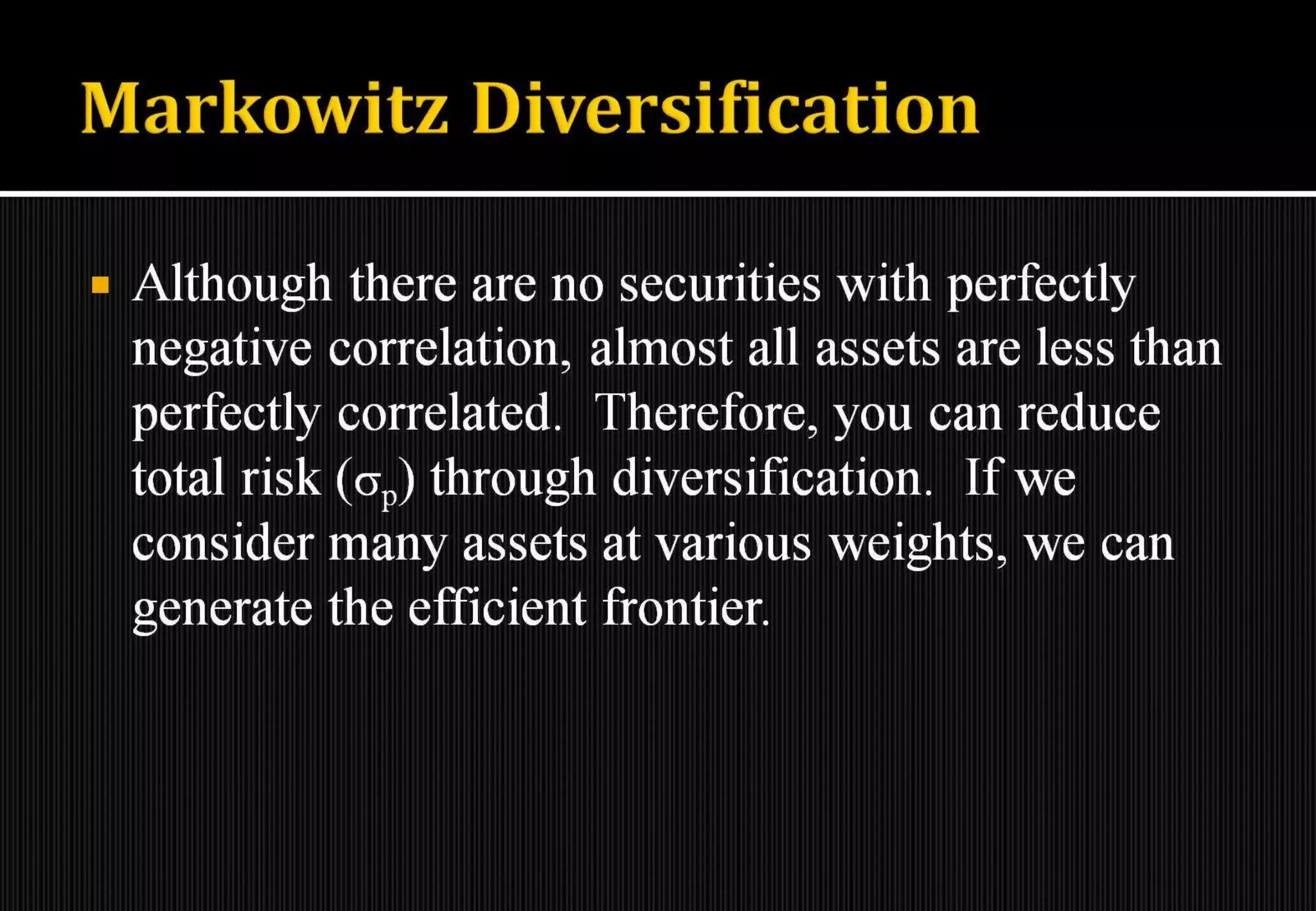 Introduction to portfolio management