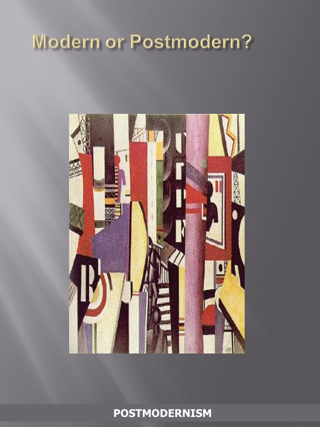 Introduction to postmodernism