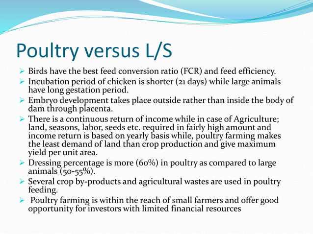 Introduction to poultry | PPTX | Agriculture | Industries