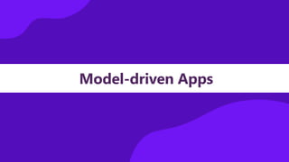 Model-driven Apps
 