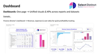 Power BI Core Concepts - From Data Sources to Dashboards | PPTX