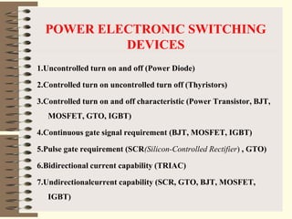 Introduction to Power Electronics | PPT