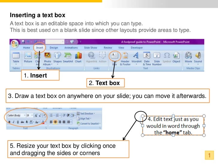 scrolling text in powerpoint