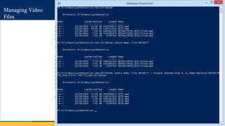 2014
Managing Video
Files
 