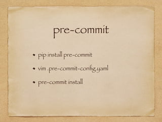 Introduction to pre-commit | PDF