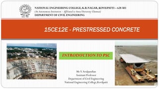 Introduction to prestressed concrete | PDF