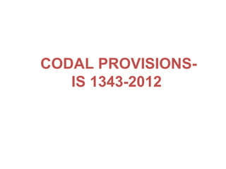 Consti Codal Introduction to prestressed concrete structures | PPT