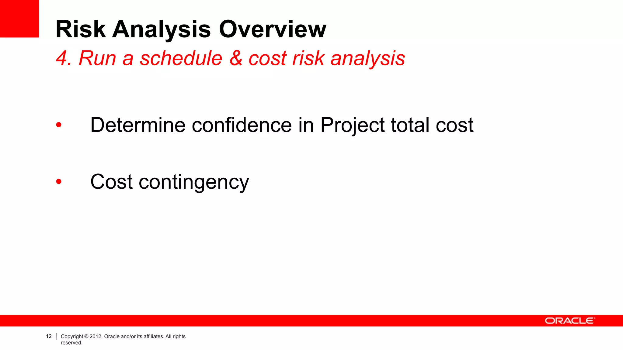 Introduction to primavera risk analysis ppt | PDF