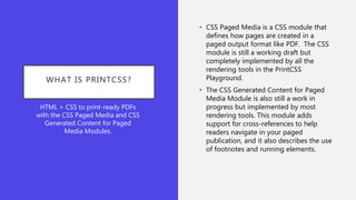 Introduction to PrintCSS.live