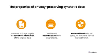 Introduction to privacy preserving synthetic data | PDF