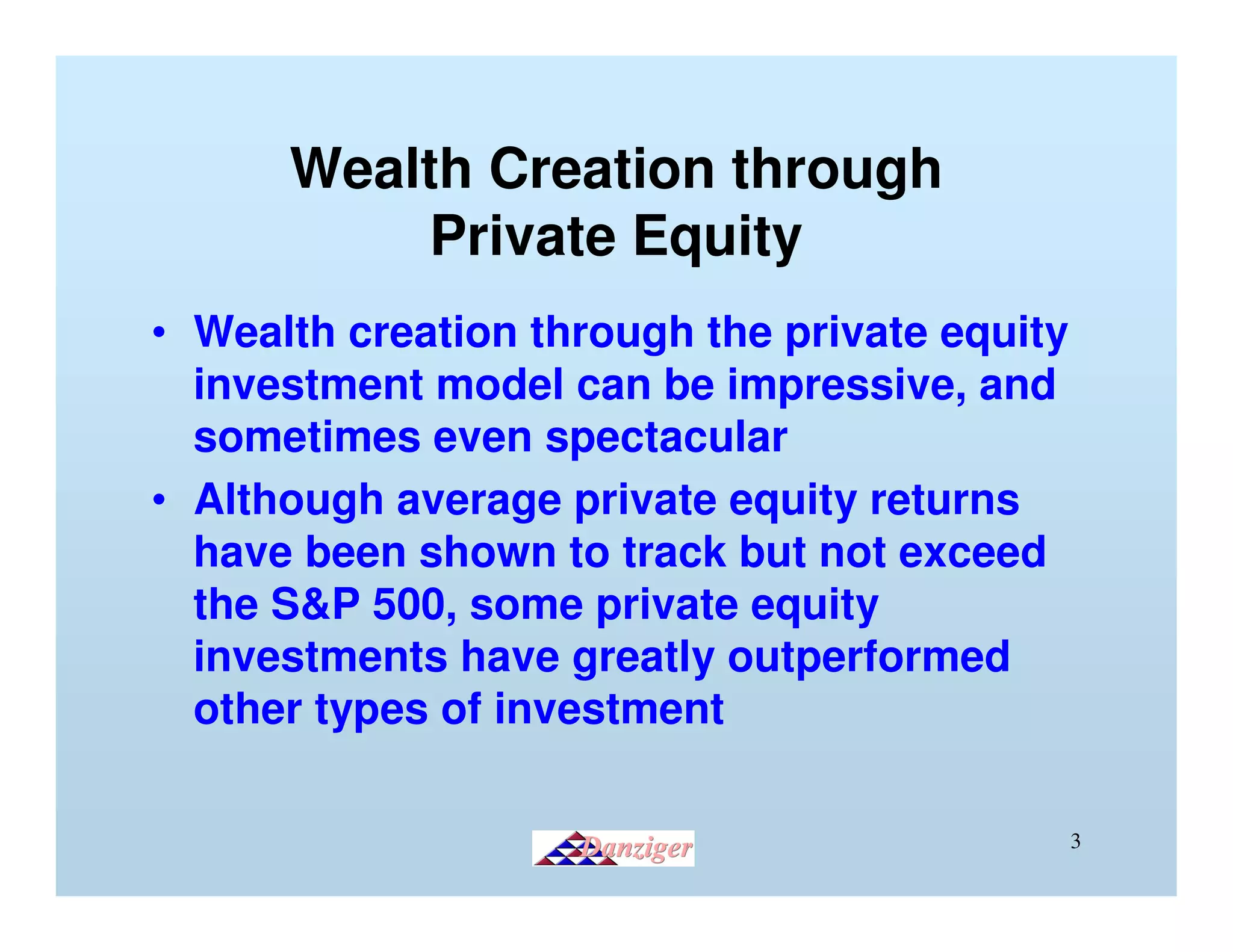 Introduction To Private Equity | PDF
