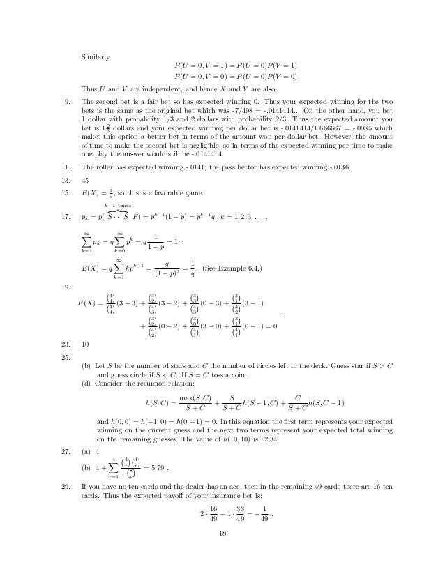 Introduction To Probability Grinstead Answers Introduction To Probability Grinstead Answers