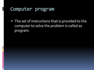 Introduction to problem solving in C | PPTX
