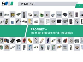 40
PROFINET
PROFINET –
the most products for all industries
40
 