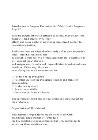 Introduction to Program Evaluation for Public Health.docx