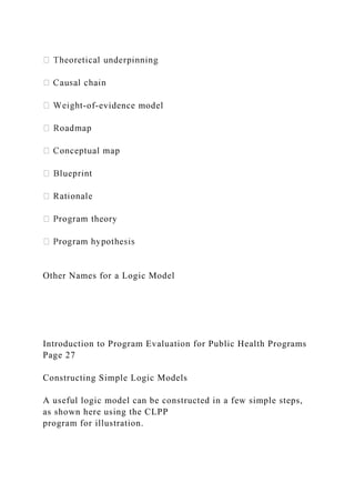 Introduction to Program Evaluation for Public Health.docx