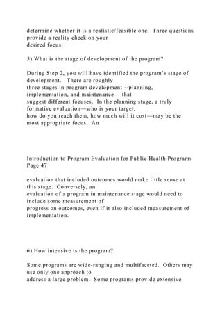 Introduction to Program Evaluation for Public Health.docx