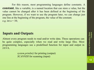 Introduction to programming languages part 2 | PPT
