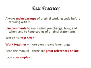Introduction To Programming | PPT