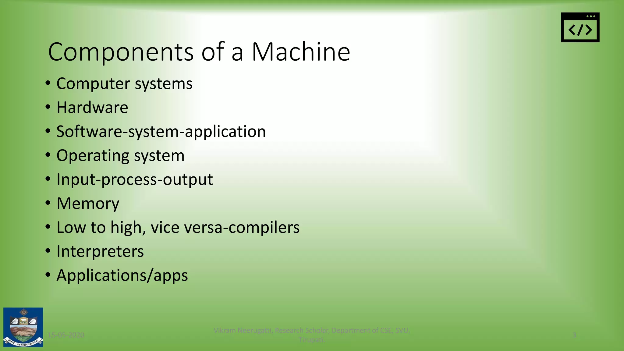 Introduction to programming | PPT
