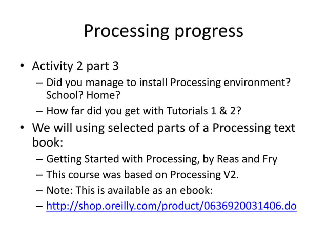Introduction to programming - class 2 | PPT