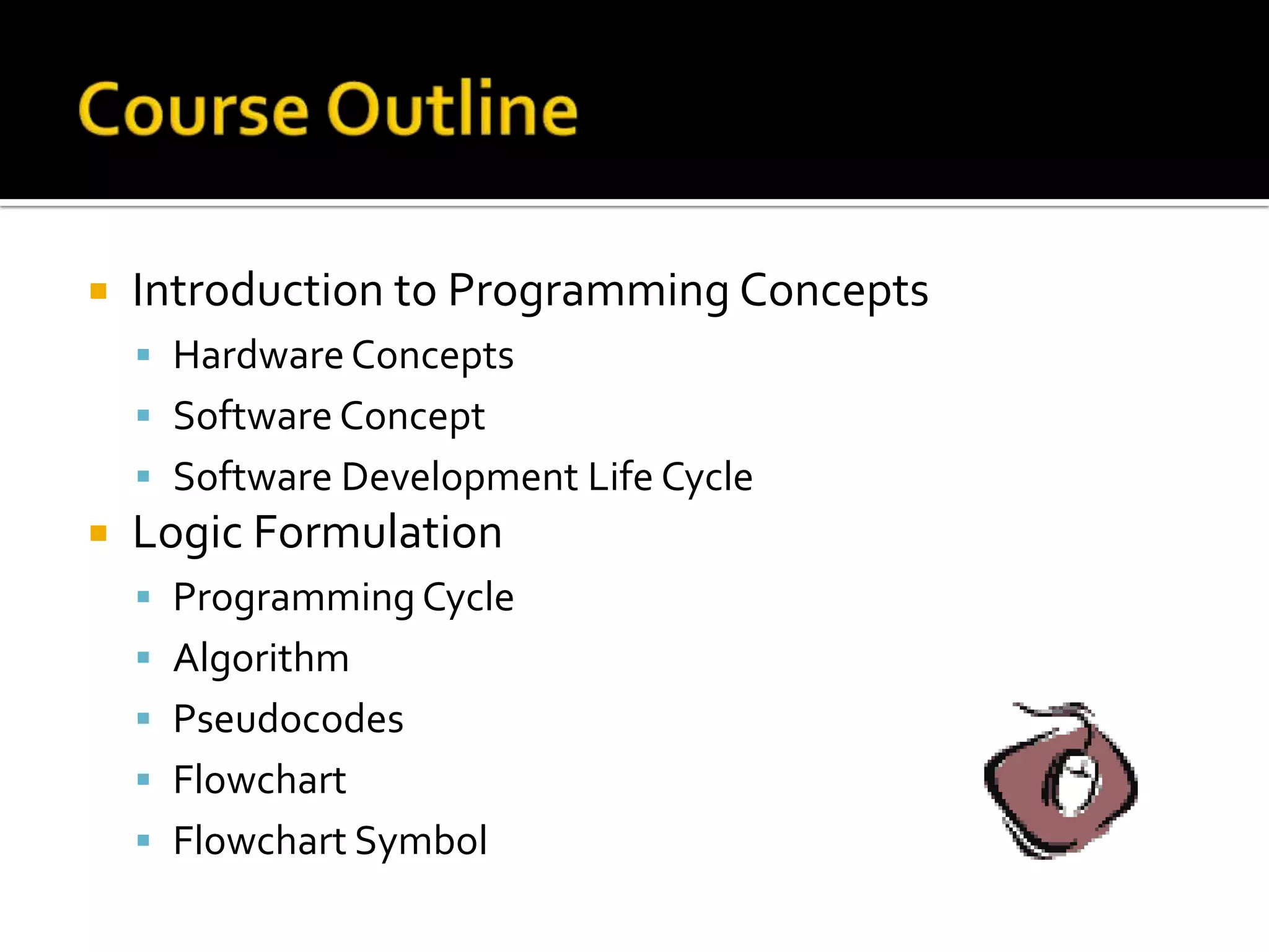 Introduction to programming concepts | PPT