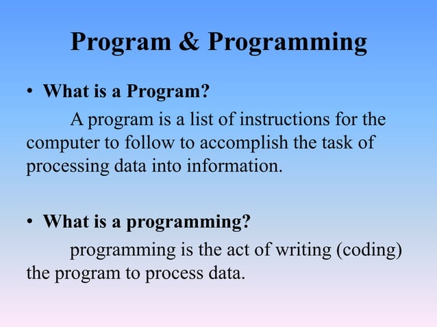 Introduction to programming languages | PPTX | Programming Languages ...