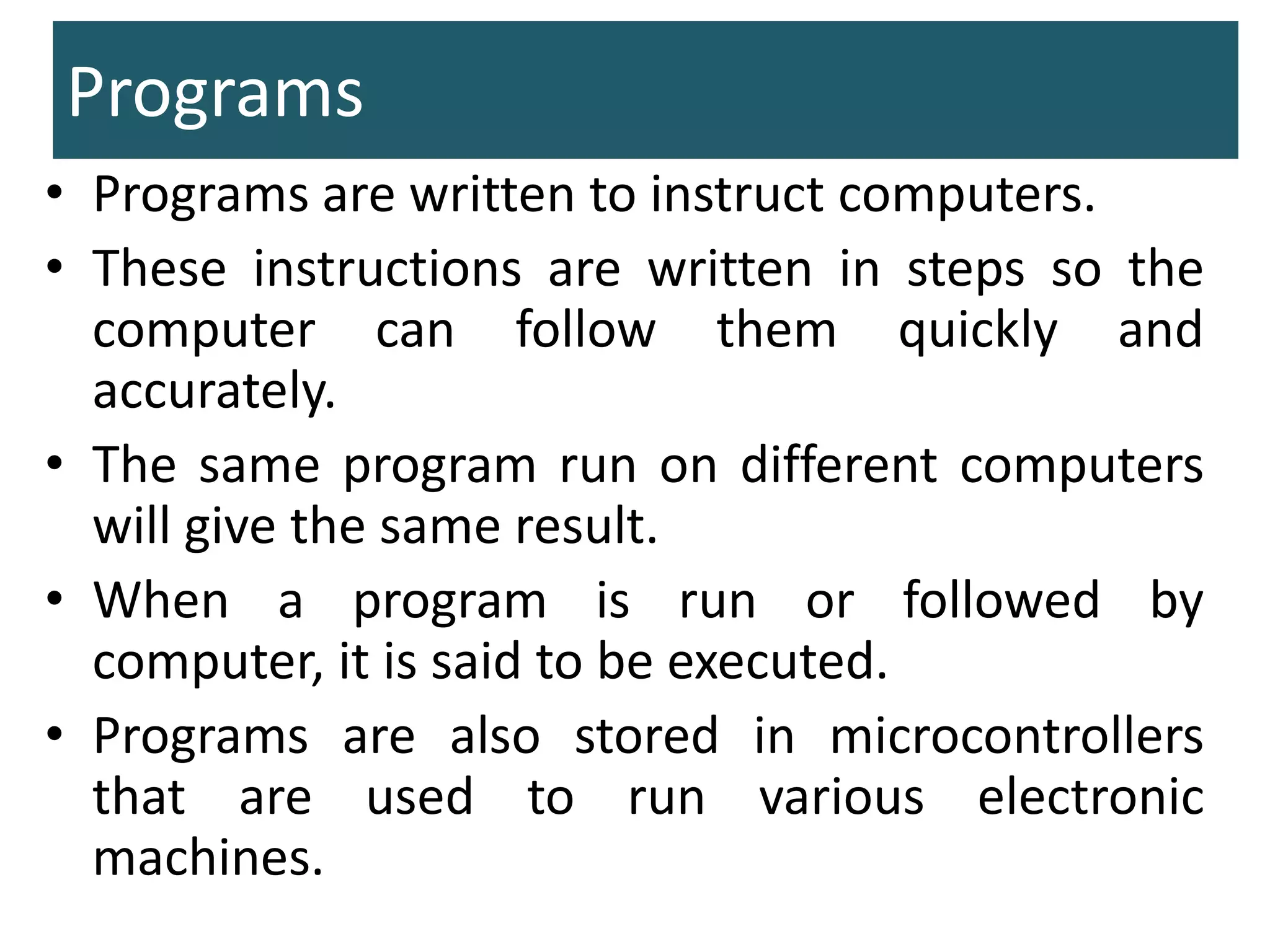 Introduction to programming languages | PPT