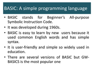 Introduction to programming languages | PPT