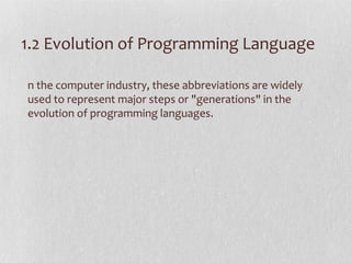 Introduction to programming principles languages | PPT
