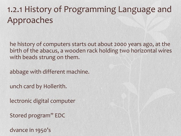 Introduction to programming principles languages | PPT
