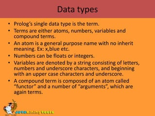 PROLOG: Introduction To Prolog | PPT image.